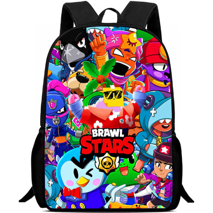 Brawl Stars Schooltas Hoge Definitie Print Multi-Functioneel Lichtgewicht Rugzak