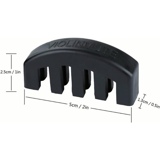 Sourdine en caoutchouc pour violon 4/4, 3/4, 1/2, accessoires d'entraînement, cordes de violon, accessoires pour violon, luthier noir