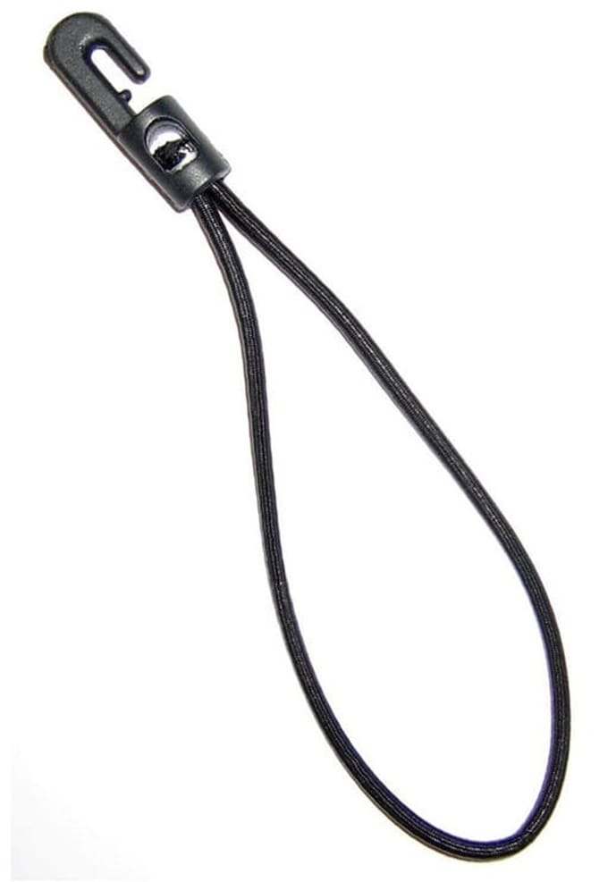 2x Lus met kunststof haak - 35cm - Zwart