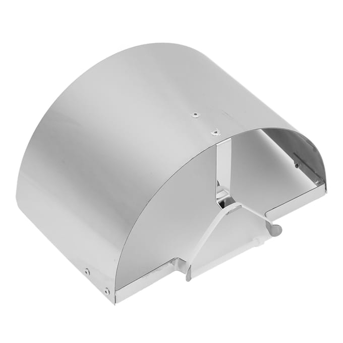 Luchtfilterdeksel Hittebeschermer Roestvrij Staal Auto Accessoire voor 2,5 inch - 3,5 inch Silver white