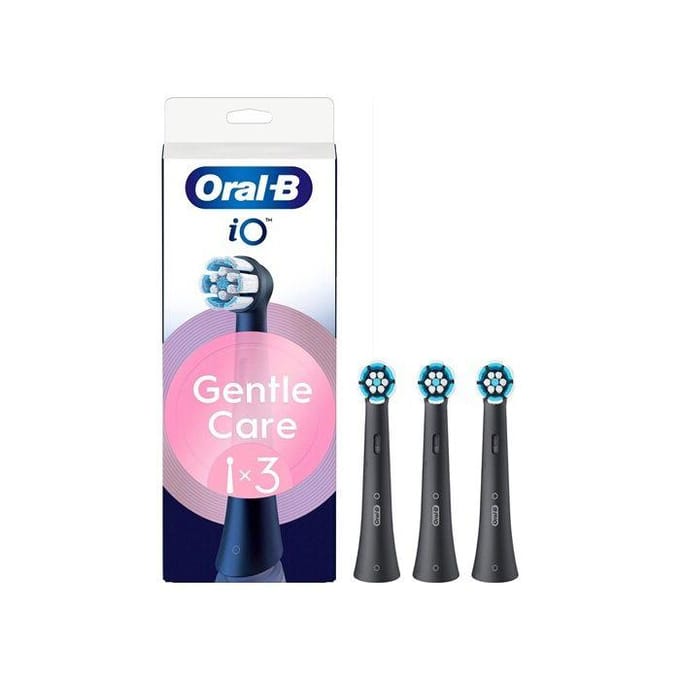 Brossette dentaire Oral B iO Brossettes Gentle Care Noire X3 noir