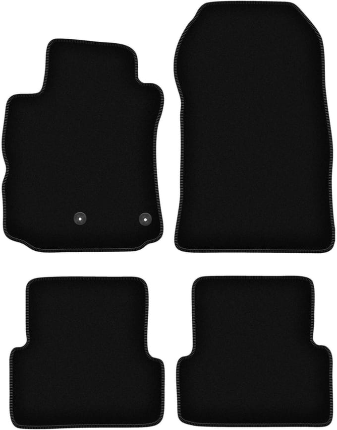 BASIC zwarte velours matten voor: Renault Modus minivan (2004-2012)