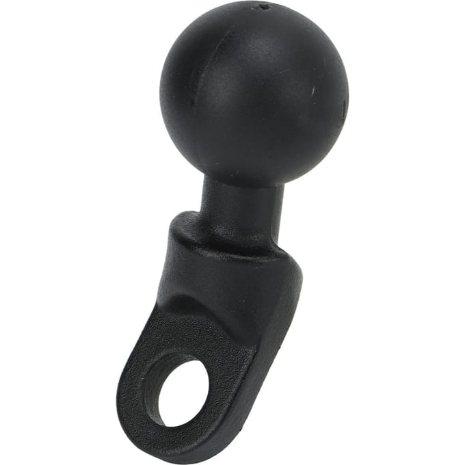Adaptateur de rotule coudée pour rétroviseur de 1 po, support de téléphone, rotule pour trou de montage de 10 mm pour vélo black