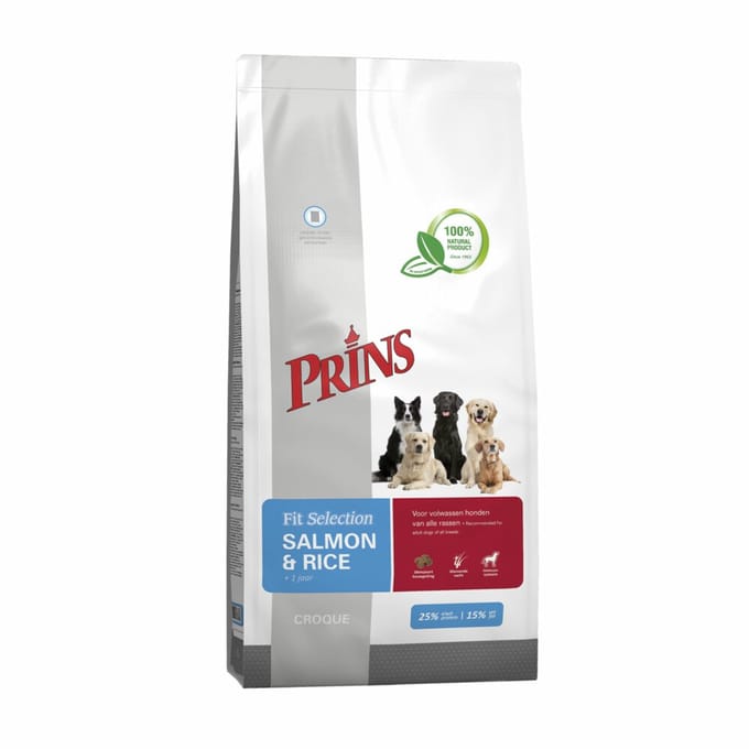 Prins - Fit Selection - Zalm & Rijst - Hondenvoer - 4 x 2kg