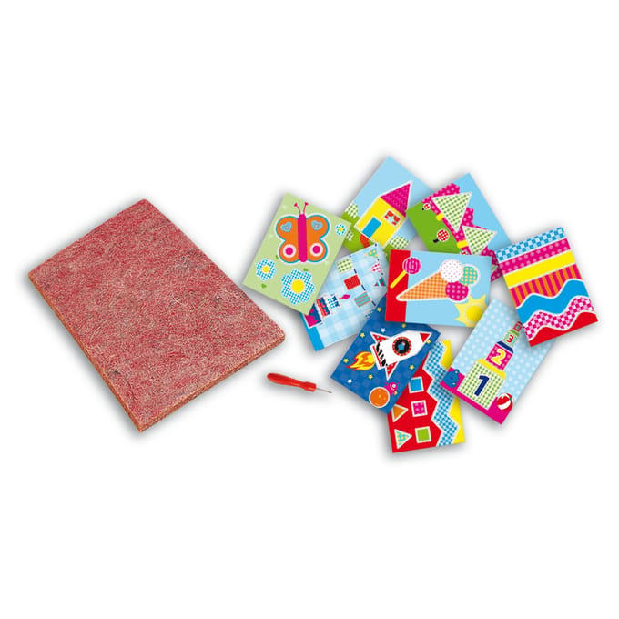 SES Creative Ik Leer Prikken met Prikpen en Prikmat - 9 Kaarten - Vanaf 3 Jaar - Schoencadeautjes Sinterklaas