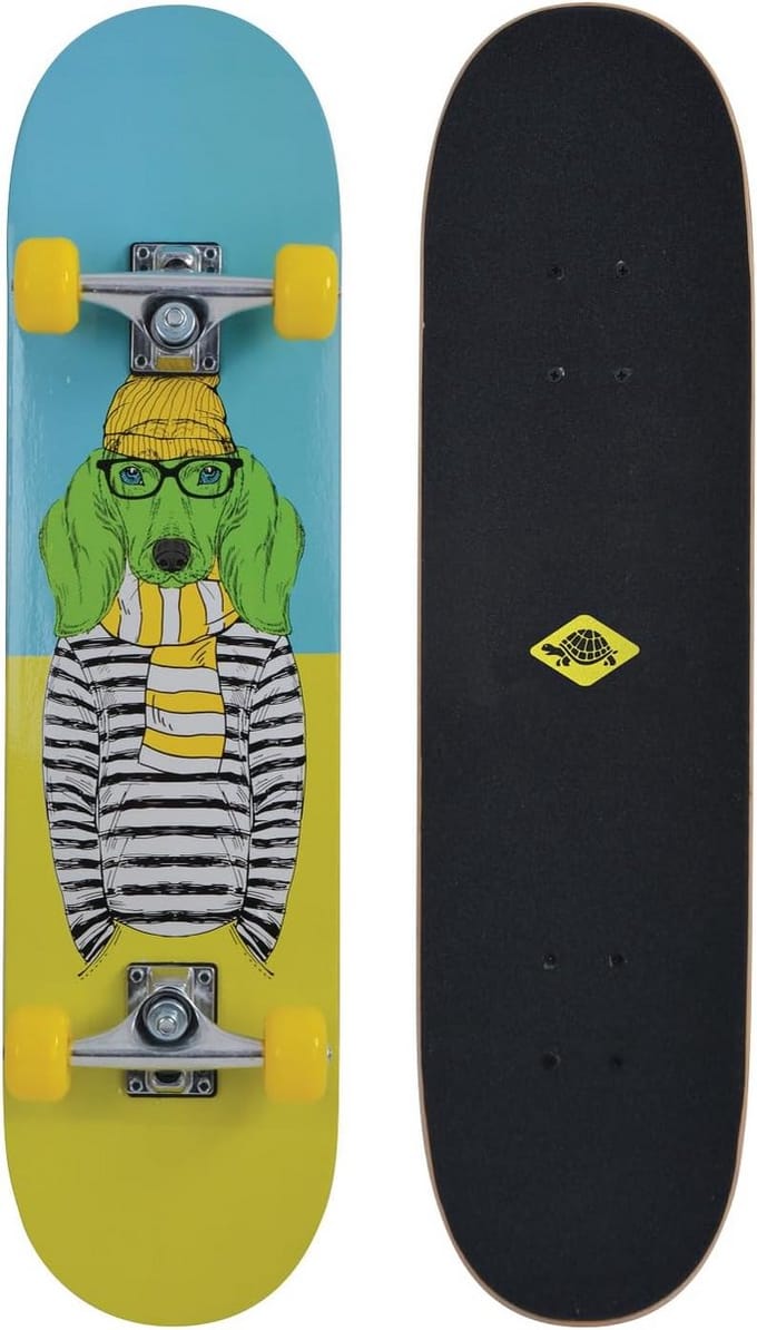 Complete Skateboard voor Beginners 31 Inch - Green Dog Design
