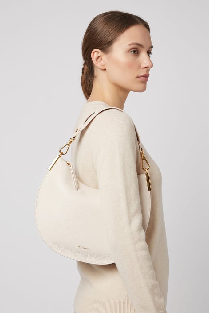 Coccinelle sunup Blanco/skin Taglia: OS | Borse a mano Outlet | Donna