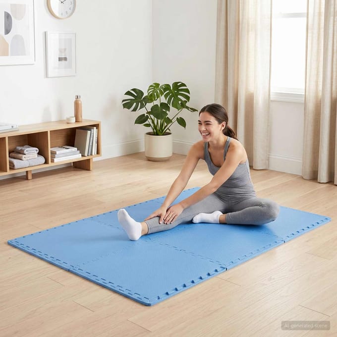vidaXL - Vloermatten - 40 - st - Blauw - 14,4 - m² - EVA - Schuim