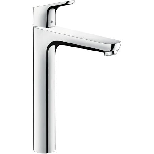 Hansgrohe Focus 1 greeps wastafelmengkraan - 230 met trekwaste - hoogglans chroom