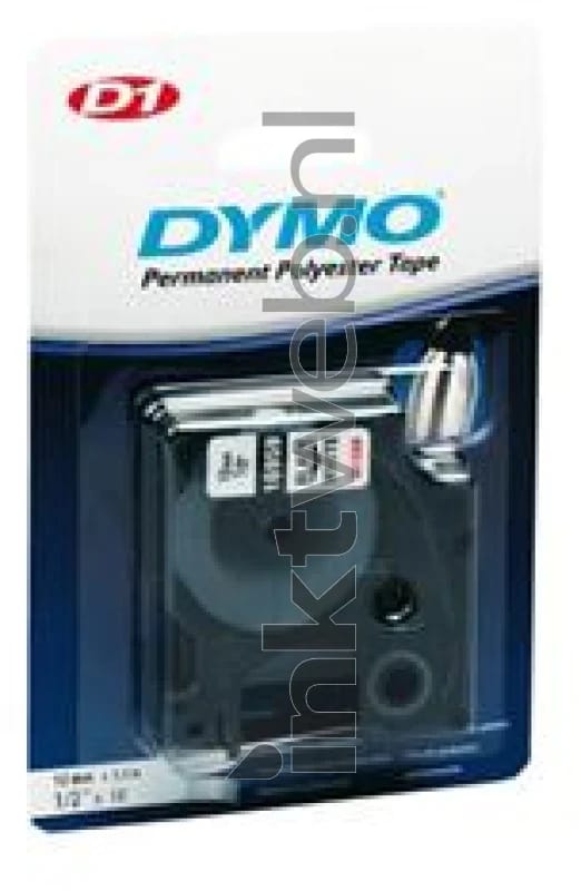 DYMO originele D1 Duurzame flexibele nylon labels | Zwarte Tekst op Wit Label | 12 mm x 5,5 m | zelfklevende etiketten voor de LabelManager labelprinter | gemaakt in Europa