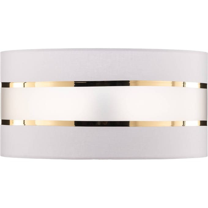 HELAM Lampenkap Helen E27 Ø40/hoogte 20cm wit/goud