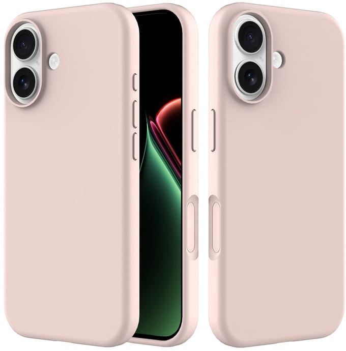 Shockproof Backcover - Liquid Silicone Soft Hoesje - Geschikt voor: iPhone 17 - Roze