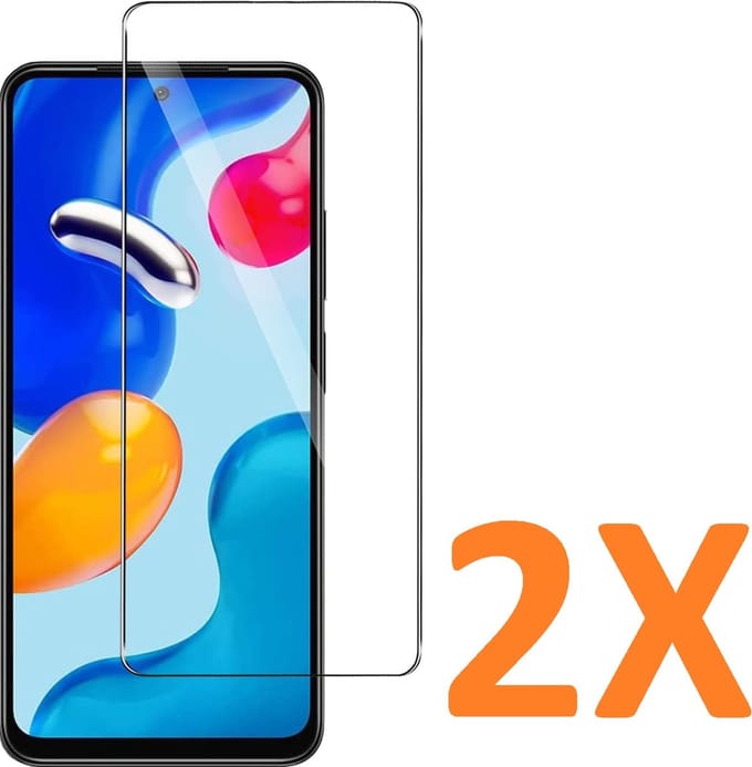 Screenprotector Glas - Tempered Glass Screen Protector Geschikt voor: Xiaomi Redmi Note 11S/ Redmi Note 11 - 2x