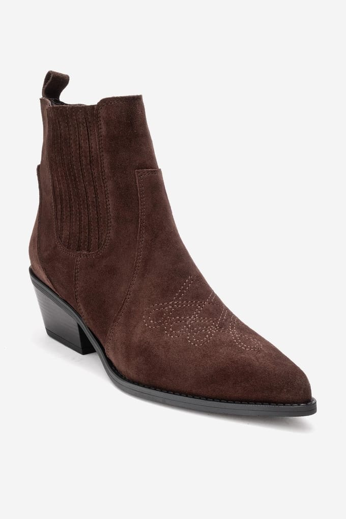 Julieta Leren Blokhak Western Boot (Dames)