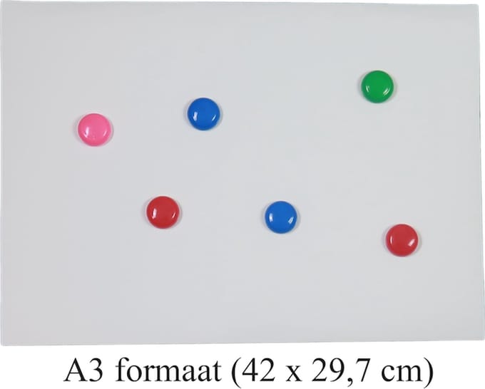 Magnetisch schroefloos whiteboard op A3 formaat - 42 x 29,7 cm