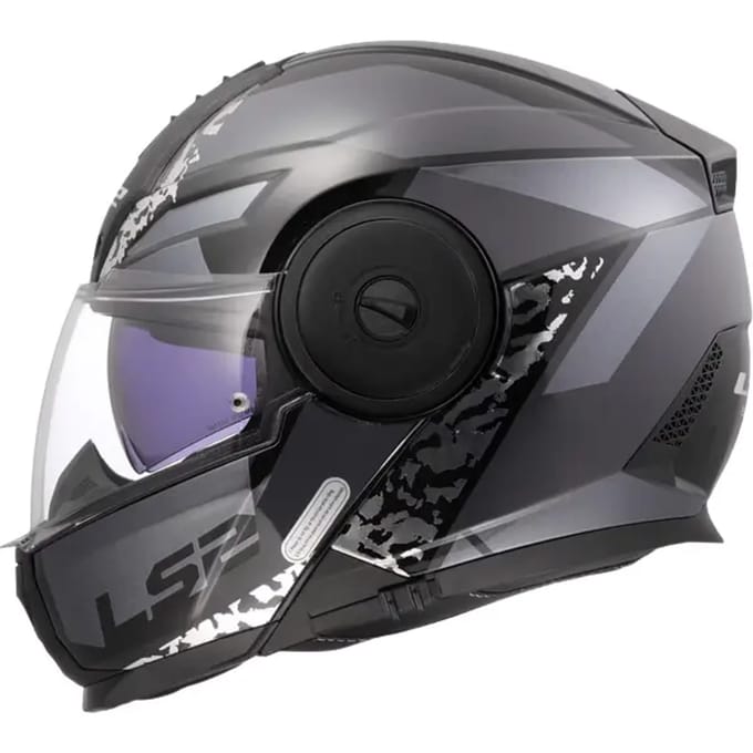 LS2 FF902 Scope II Oxyd Zwart Titanium 06 Systeemhelm - Helm