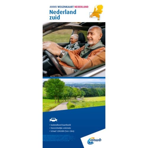 Wegenkaart Nederland Zuid - Anwb Wegenkaart - ANWB