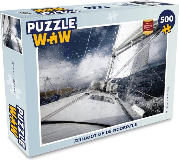 Puzzel Zeilboot op de Noordzee - Legpuzzel - Puzzel 500 stukjes