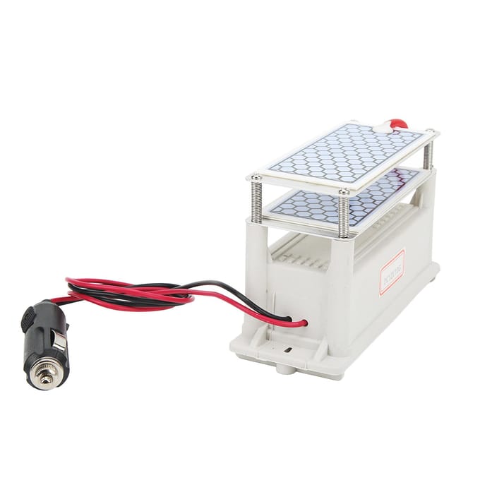 Ozon Generator Keramisch Plastic DC12V Wasbaar Herbruikbaar Ozonisator voor Luchtreiniger white