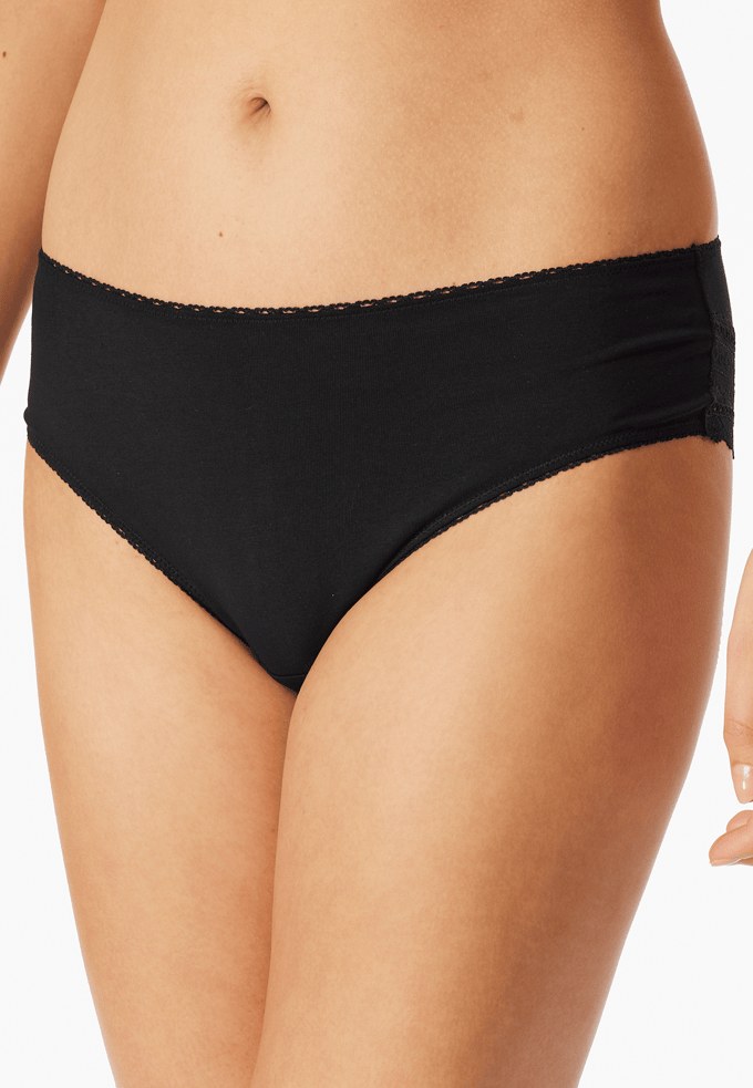 Schiesser 3 PACK Brazilian Modern Multipacks Dames Onderbroek - zwart
