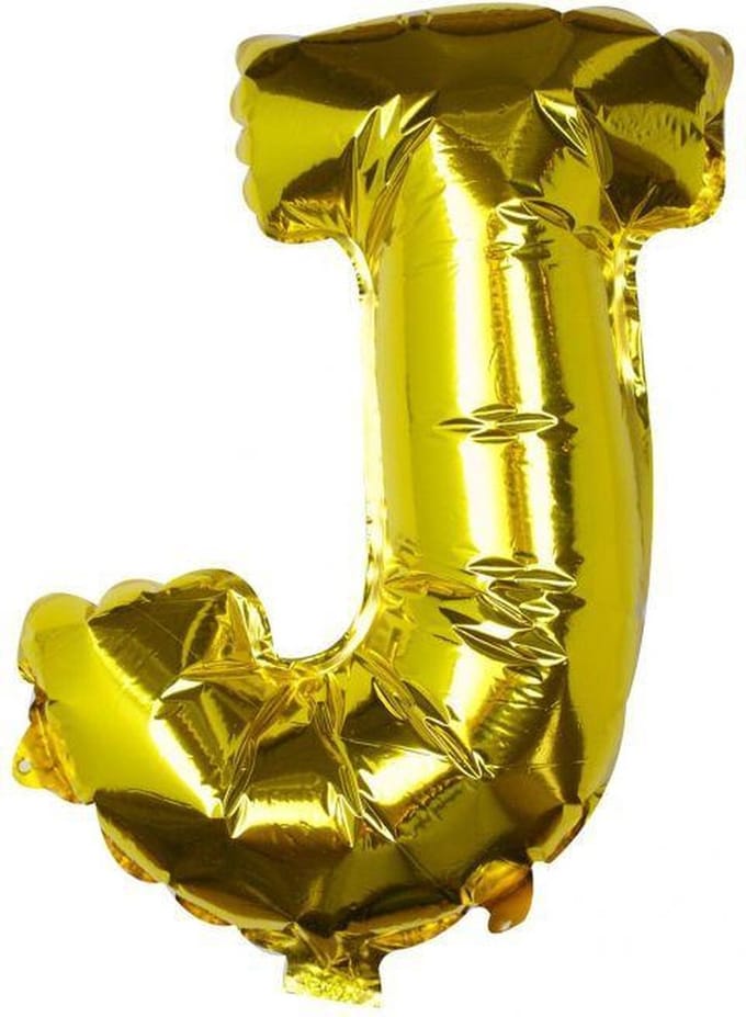 Ginger Ray Pick & Mix - Folieballon letter J - goud