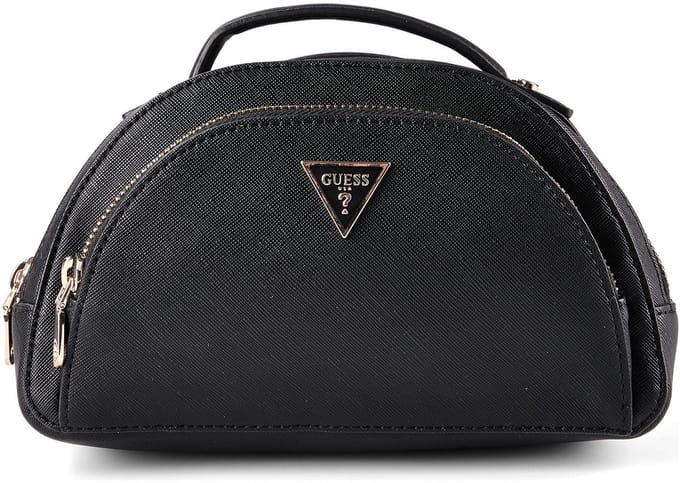 GUESS toilettas Beauty Case Double Zip Black zwart