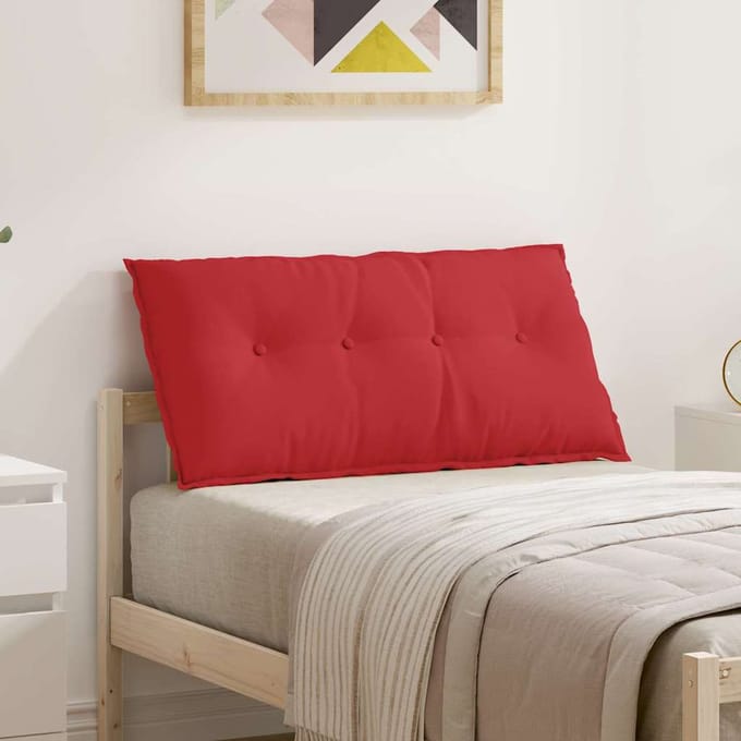 vidaXL - Rugkussen - Rood - 200 - x - 19 - x - 50 - cm - Stof