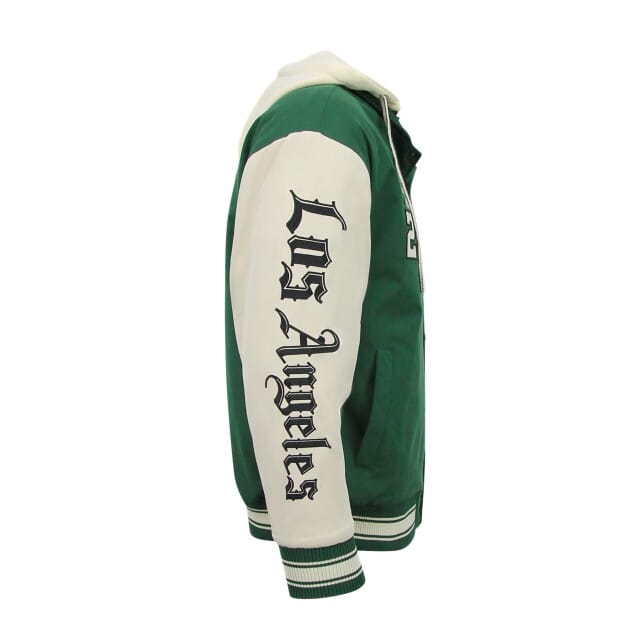 Baseball Jacket met Capuchon Oversized - Bomberjack Heren - Tussenjas Heren - 523 - Groen