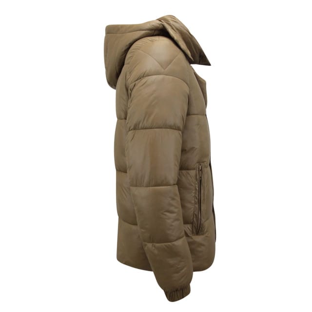 Jassen Heren - Puffer Jacket Mannen - Tussenjas Heren - 8055 - Bruin