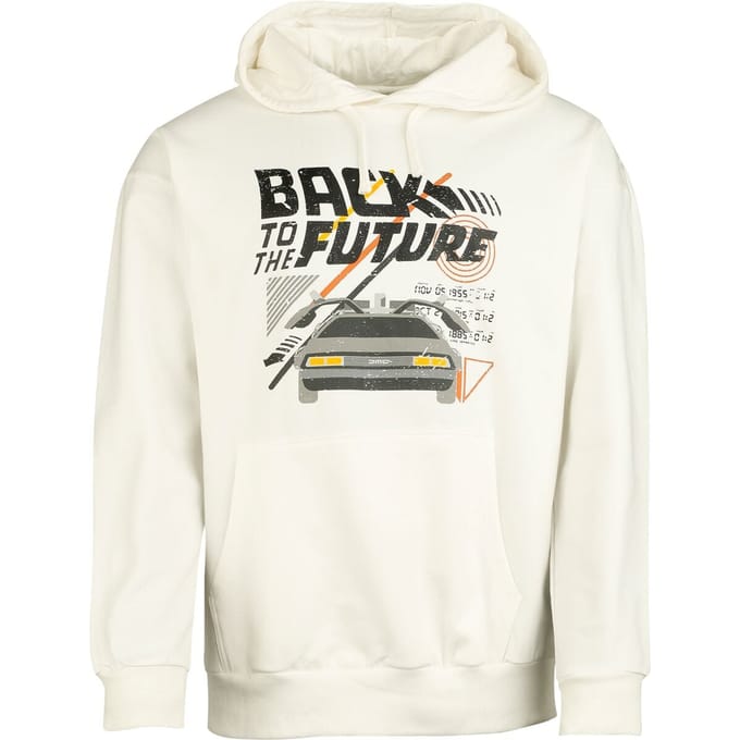 Back To The Future Back to the future Heren Trui met capuchon - wit - XL
