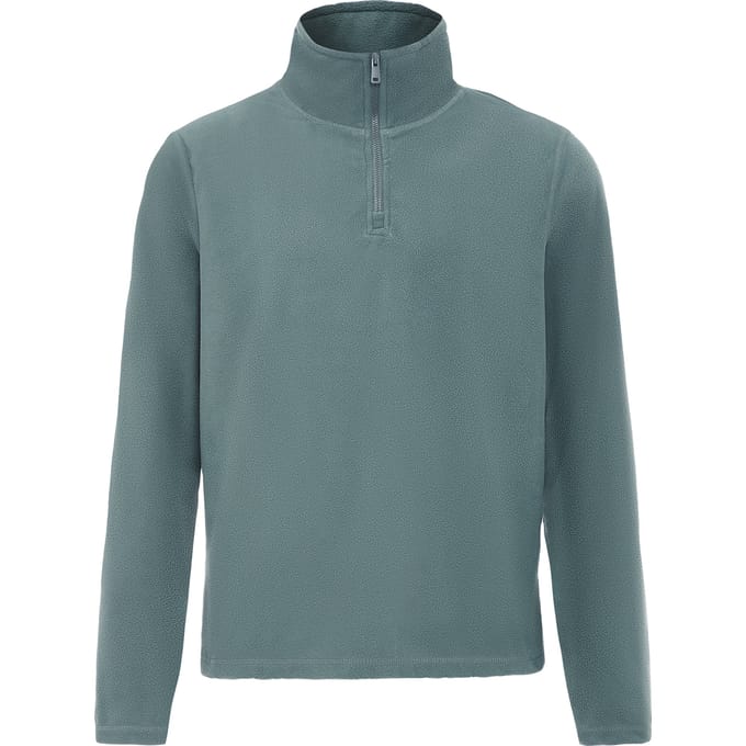 Mo Fleece trui Heren Turquoise Grijs