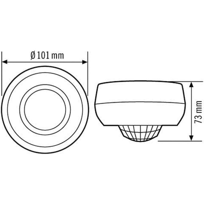 ESYLUX Basis Bewegingsschakelaar (Compleet) - EB10430886