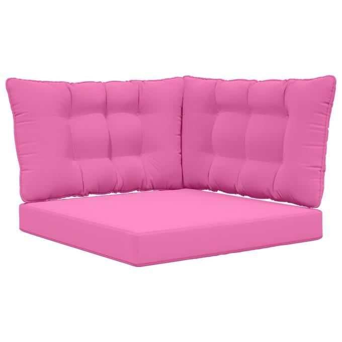 vidaXL - Buitenbankkussen - Polyester - Roze - 68,5 - x - 68,5 - cm
