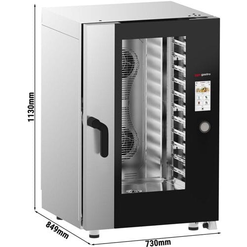 GGM Gastro Kombidämpfer - Touch - 11x GN 1/1 - inkl. Waschsystem & Temperaturfühler