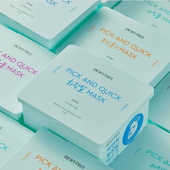 Dewytree Pick and Quick Make-up Boosting Mask Snel Hydraterende Voorbereiding 380g 35 Vel white