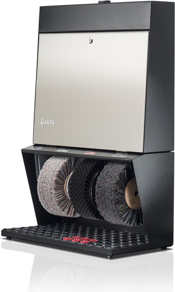 Heute Polifix 3 - Schoenpoetsmachine - Door Embossed V2A - House Black