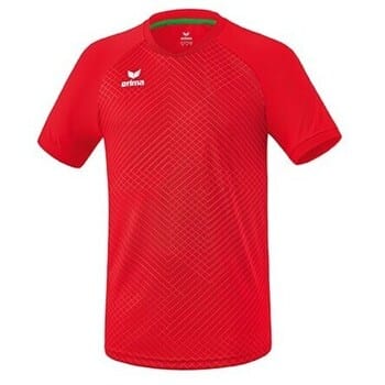 Erima Madrid Shirt Korte Mouw Kinderen - Rood | Maat: 164