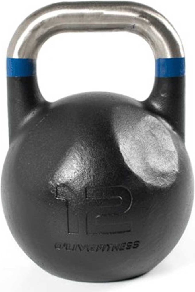 Olive Competitive 12kg Kettlebell Zwart 12 kg