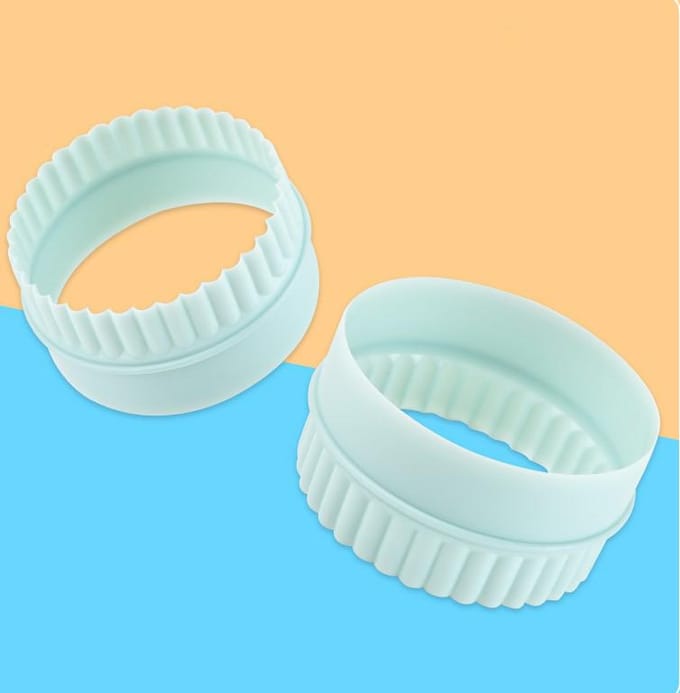8 stuks Ronde Lichtgroene Golf Ronde Dubbelzijdige Koekvormen Voor Keuken Koekjesgereedschap ARJ019 gray