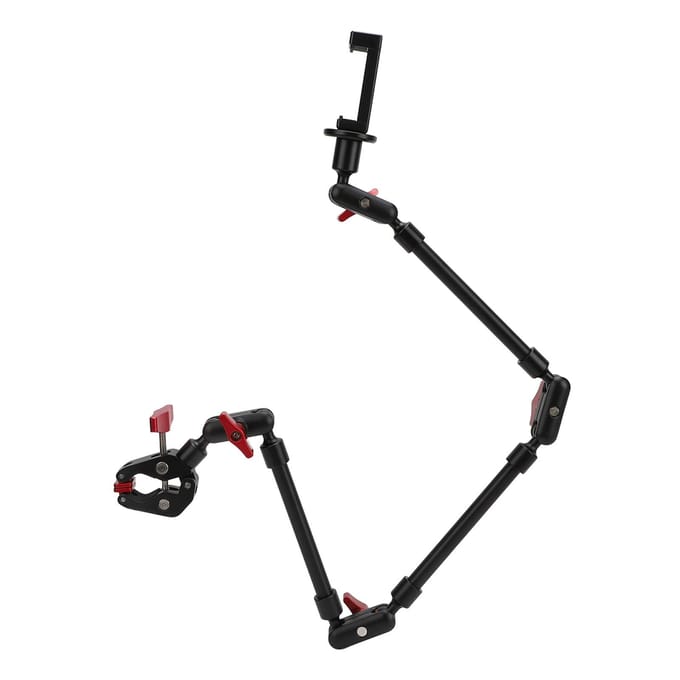 Bureau Camera Mount Professionele 360 Graden Verstelbare Camera Klembevestiging met 1/4 Inch 3/8 Inch 31 Inch black