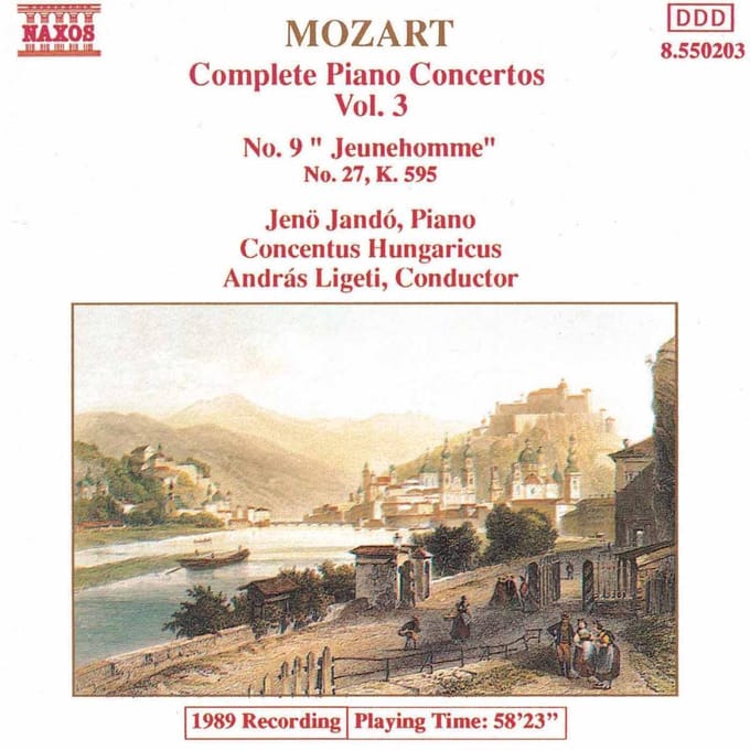 Jeno Jandó - Mozart: Piano Concertos 3 (CD)