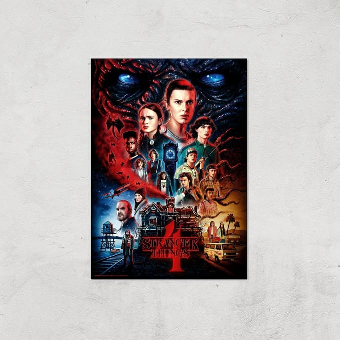 Stranger Things Composition Giclee Art Print - A4 - Print Only
