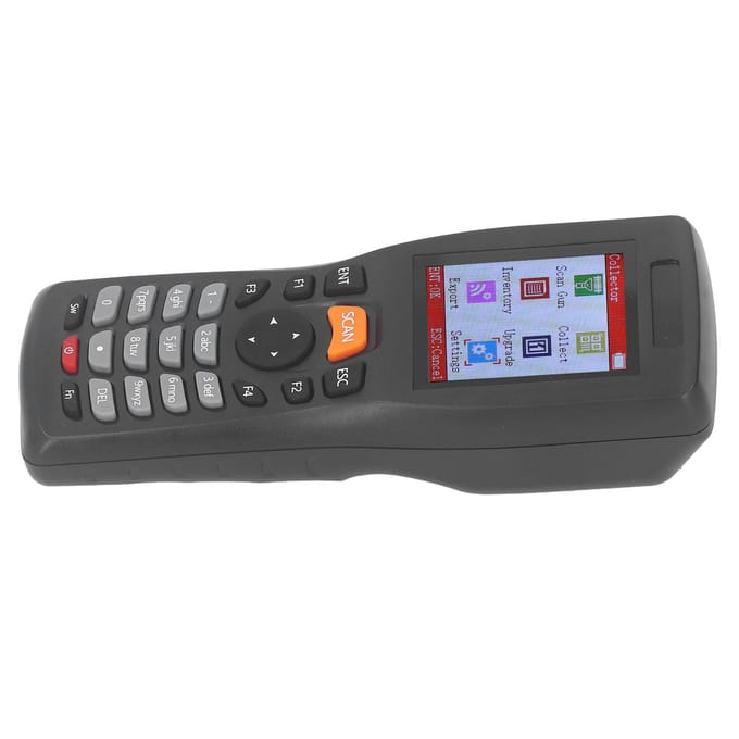 1D Barcodescanner 2.4GHZ Draadloze Dataverzamelaar Draagbare Inventarisscanner 2.2 Inch Kleurenscherm black