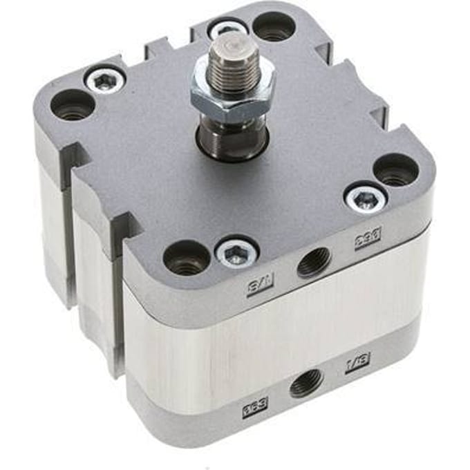 ISO 21287 Compacte Dubbelwerkende Cilinder 63-10mm - Magnetisch - Mannelijke Stang