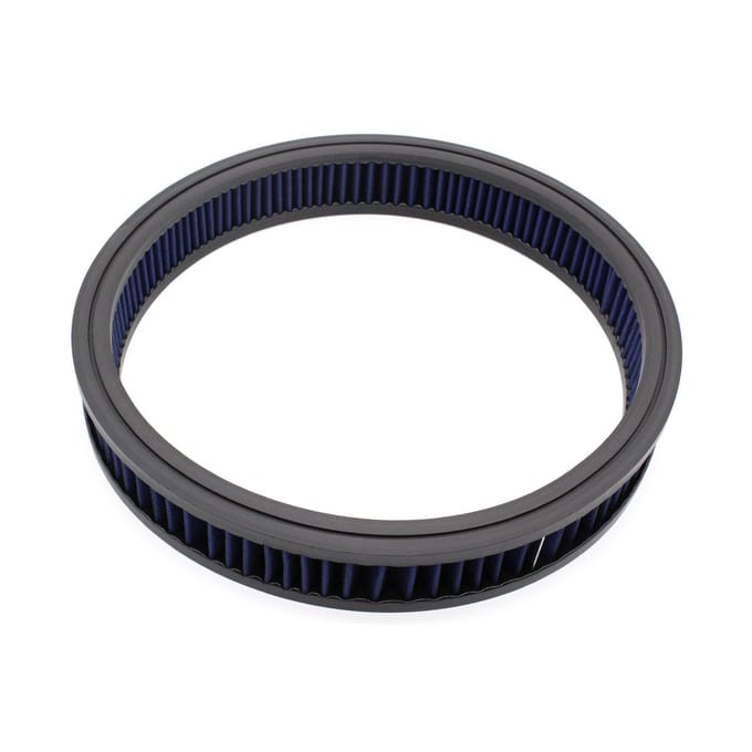 Filtre à air rond à haut débit Lavable et réutilisable Remplacement pour Chevy Ford Mopar SBC BBC noir