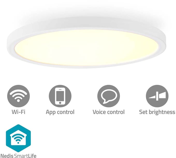 Nedis SmartLife Plafondlamp – WiFi – RGB + Wit – Ø29 cm – 1800 lm – IP20