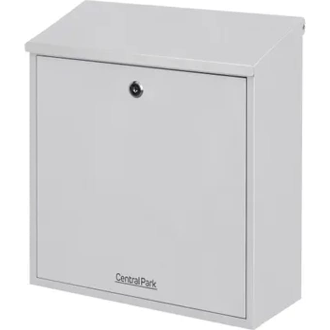 Central Park Wandbrievenbus Mailpal 500s - Staal - Zilver - 36,5x41x16,5cm