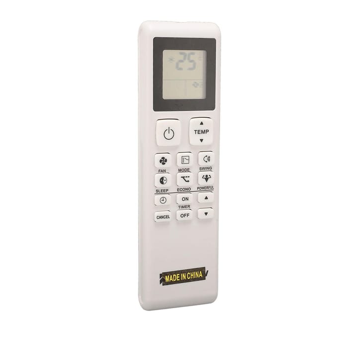 3P593972-1E Airconditioner Afstandsbediening Vervanging met Wandmontagebeugel ABS white