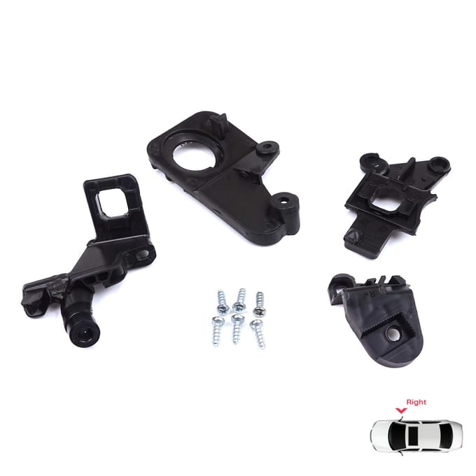 BHL576-2 Koplamphouder Montage Reparatiebeugel Tab Set Rechterkant voor Citroen C5 MK2 MK3 RD TD RW X7 2008-2017 6212F1