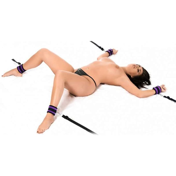 Rimba - Soft Bondage Onder het bed of matras soft bondage boeien set